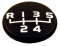 Cover Gear shift knob 240/260 Cover Gear shift knob 240/260