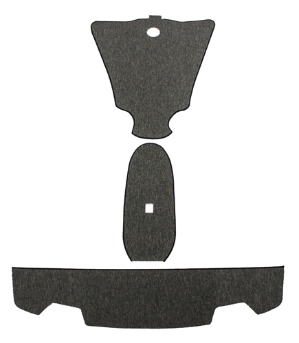 Carpet kit Volvo 140-69 grey 3pc in the group Volvo / 140/164 / Interior / Mats/carpets / Mats/carpets 140 at VP Autoparts AB (000326)