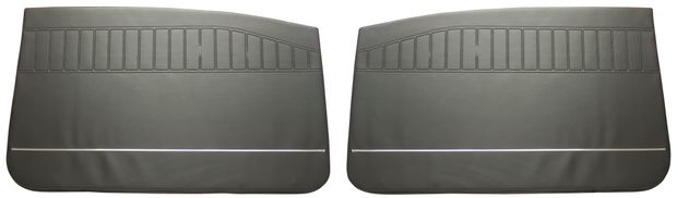 Door panels 130 2d black w/o pocket in the group Volvo / Amazon / Interior / Upholstery 120/130 / Upholstery Amazon code 417-515 1965-68 at VP Autoparts AB (000338-39)