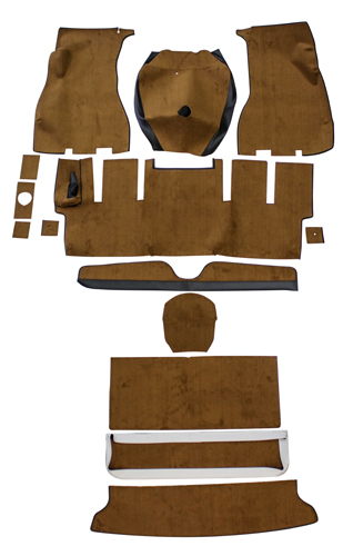 Carpet kit Volvo 1800E 1972 brown in the group  at VP Autoparts AB (000365)