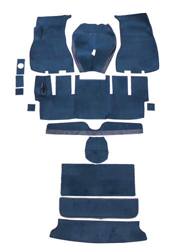 Carpet kit Volvo 1800E 1972 blue in the group  at VP Autoparts AB (000366)