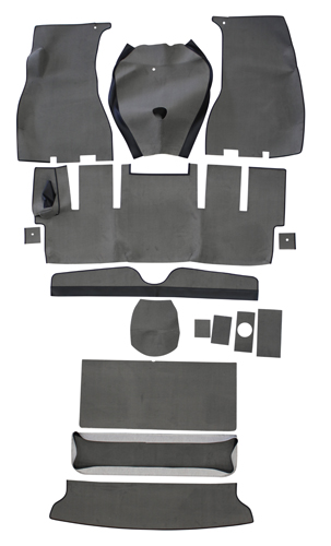 Carpet kit Volvo 1800E 1972 grey in the group  at VP Autoparts AB (000367)