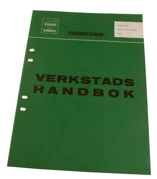 Verkstadsbok Specifikationer 164 Svenska i gruppen Volvo / 140/164 / vrigt / Litteratur / Litteratur 164 hos VP Autoparts AB (10764)