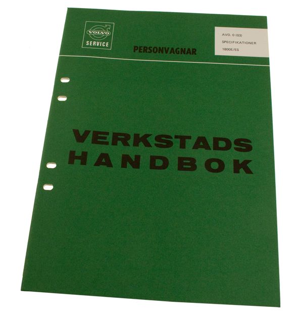 Verkstadsbok Specifikationer 1800E/ES Svenska i gruppen Volvo / P1800 / vrigt / Litteratur P1800 1961-73 hos VP Autoparts AB (10854)