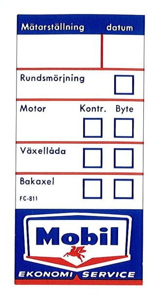 Dekal servicedekal Mobil i gruppen Volvo / 140/164 / vrigt / Dekaler / Dekaler 140 hos VP Autoparts AB (111)