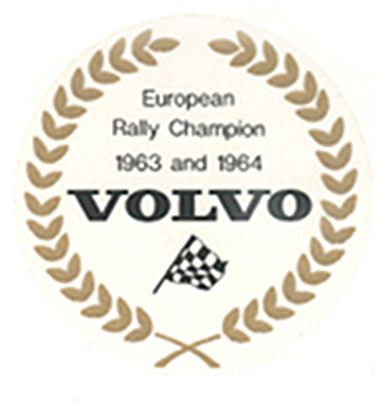 Dekal European champion 63-64 i gruppen Volvo / PV/Duett / vrigt / Dekaler / Dekaler 544/210 hos VP Autoparts AB (118)