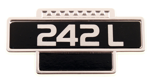 Emblem 242L in the group Volvo / 240/260 / Body / Emblem / Emblem 240/260 1975-79 at VP Autoparts AB (1202410)