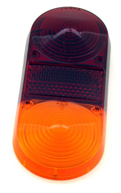 Taillight lens 1800 amber/red in the group Volvo / P1800 / Electrical components / Rear lights / Rear light 1800E 1970-72 at VP Autoparts AB (1212714)