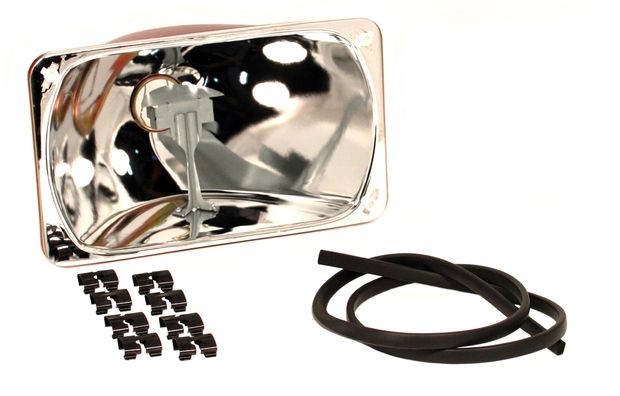 Reflector Headlight 240 81- LH Traffic in the group Volvo / 240/260 / Electrical components / Front lights / Headlight 240/260 rectangular 1981- at VP Autoparts AB (1372381)