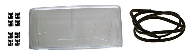 Lens Headlight 700 82-89 LH in the group Volvo / 740/760/780 / Electrical components / Front lights / Headlight 740 -1989/760 -1987 at VP Autoparts AB (1392836)