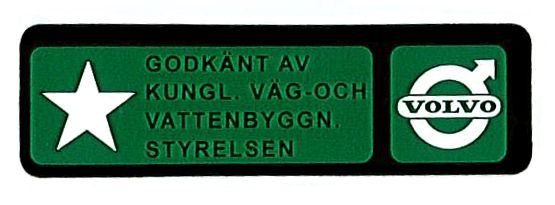 Dekal Skerhetsblte i gruppen Volvo / 140/164 / vrigt / Dekaler / Dekaler 140 hos VP Autoparts AB (168)