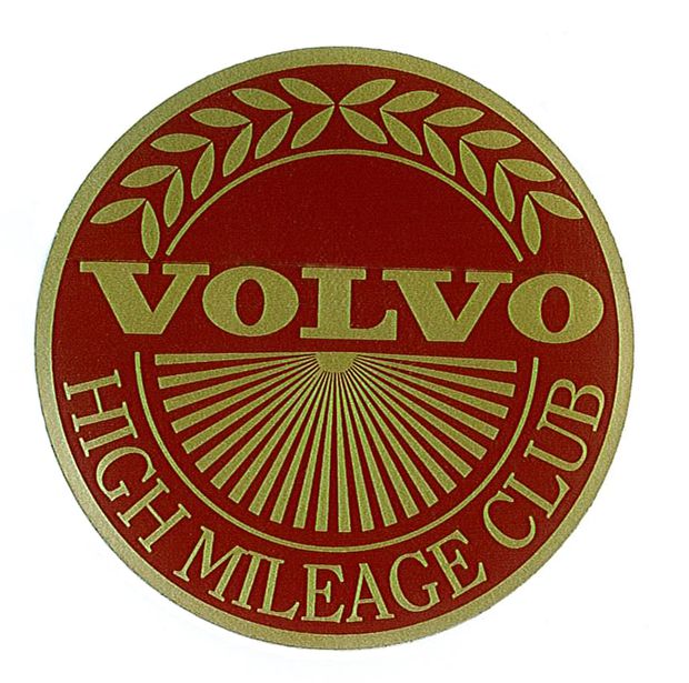 Decal Volvo High Mileage Club in the group Volvo / 140/164 / Miscellaneous / Decals / Decals 140 at VP Autoparts AB (175)
