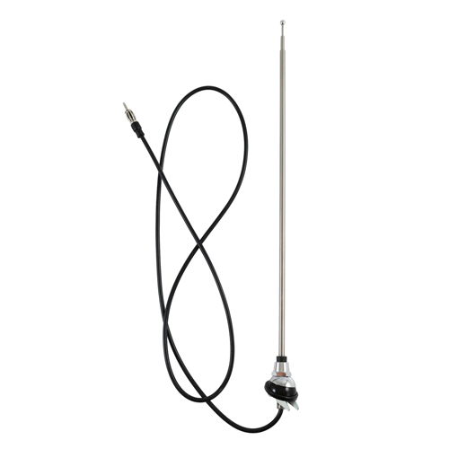 Antenn teleskop universal kromad med rund bas i gruppen Volvo / 140/164 / Övrigt / Extra tillbehör / Extra tillbehör 164 hos VP Autoparts AB (2154715)