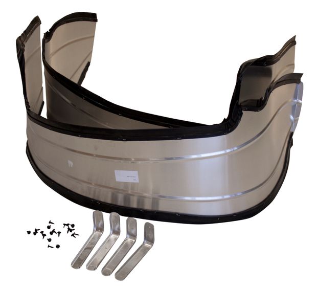 Splash plates 1800 aluminium front in the group Volvo / P1800 / Body / Body sides/roof / Front fender P1800 1961-73 at VP Autoparts AB (236)