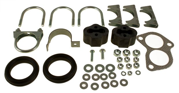 Mounting kit Exhaust system 140/164/240  in the group Volvo / 240/260 / Fuel/exhaust system / Exhaust system / Exhaust system 240 B200F/B230F/FD/FX at VP Autoparts AB (270622)
