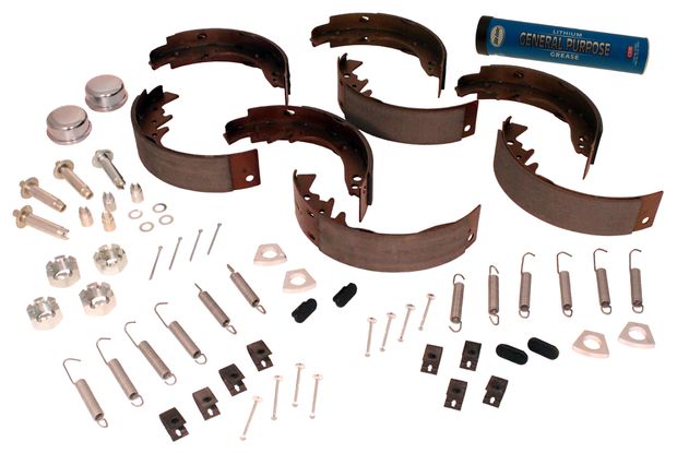 Brake shoe set 544/210 1958-68 in the group Volvo / 850 / Steering/suspension / Steering / Steering gear 850 AWD at VP Autoparts AB (271800)