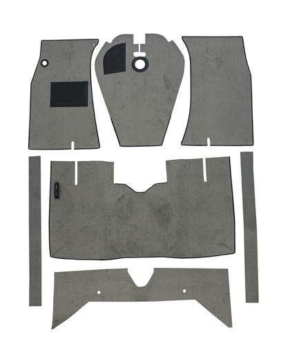 Carpet kit grey for Volvo 122 65-70 M/T in the group  at VP Autoparts AB (277221)