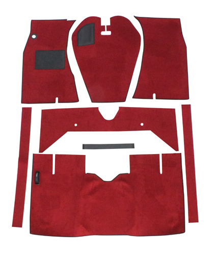 Carpet kit red for Volvo 122 65-70 BW35 in the group Volvo / Amazon / Interior / Mats/carpets / Carpets and accessories Amazon 2d/4d at VP Autoparts AB (277227AT)