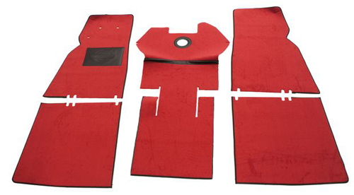 Carpet kit Volvo 444 red in the group Volvo / PV/Duett / Interior / Mats/carpets / Carpets and accessories 444 at VP Autoparts AB (277237-444)