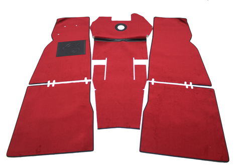 Carpet kit Volvo Duett 445 red in the group Volvo / PV/Duett / Interior / Mats/carpets / Carpets and accessories 445 at VP Autoparts AB (277237-445)