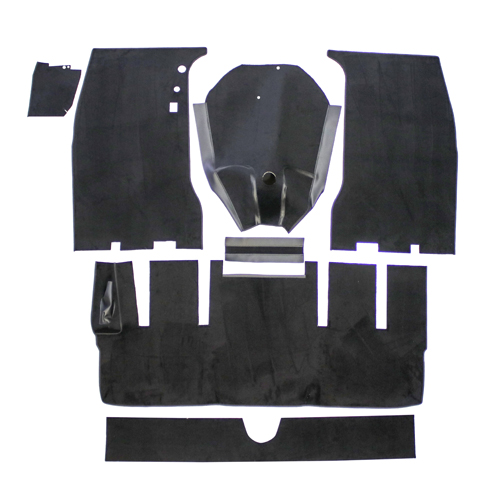 Carpet kit Volvo P1800 61-62 black in the group  at VP Autoparts AB (277400)