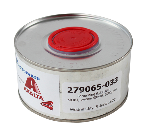 Thinner 0,33L XB383, system 500HB, 6000, in the group Accessories / Enamel/paint / Enamel / Activator/thinner at VP Autoparts AB (279065-033)