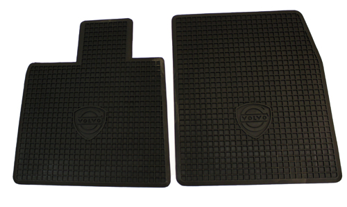 Accessory rubber mats 1800 61-69 black in the group Volvo / P1800 / Interior / Mats/carpets / Accessory mats 1961-73 at VP Autoparts AB (281028)