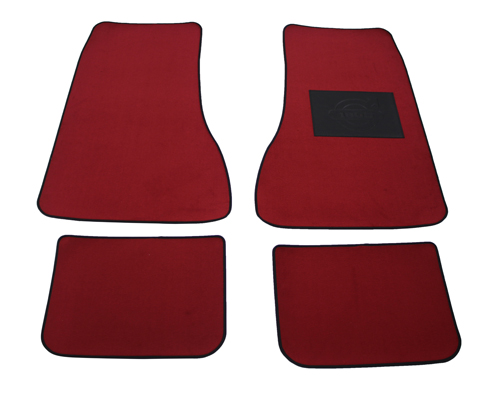 Accessory Carpet kit 1800E/ES red RHD in the group Volvo / P1800 / Interior / Mats/carpets / Accessory mats 1961-73 at VP Autoparts AB (281032RHD)