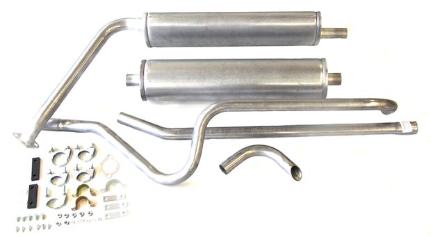 Exhaust system PV 57-61 B16 in the group Volvo / PV/Duett / Fuel/exhaust system / Exhaust system / Exhaust system 544 B16 1957-61 at VP Autoparts AB (290020)