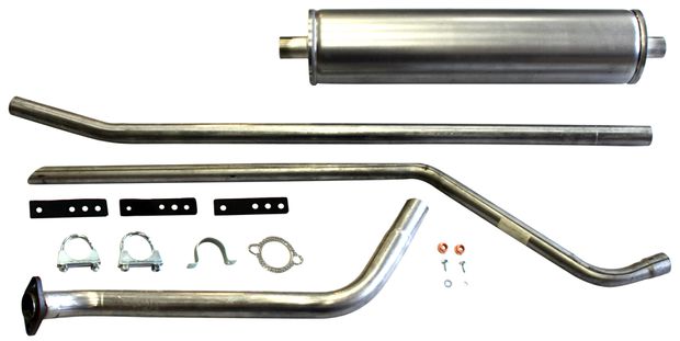 Exhaust system Duett B16 1957-61 in the group Volvo / PV/Duett / Fuel/exhaust system / Exhaust system / Exhaust system 445/210 B16 1957-61 at VP Autoparts AB (290050)
