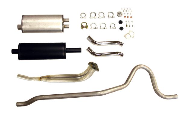 Exhaust system 1800 66-69 twin pipe in the group Volvo / P1800 / Fuel/exhaust system / Exhaust system / Exhaust system 1800 1966-69 at VP Autoparts AB (292220)