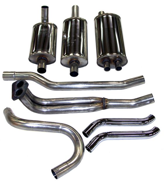 Exhaust system 1800E 70-72 Stainless in the group Volvo / P1800 / Fuel/exhaust system / Exhaust system / Exhaust system 1800E 1970-72 at VP Autoparts AB (292230SS)