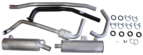 Exhaust system 140 1970-73 B20E in the group Volvo / 140/164 / Fuel/exhaust system / Exhaust system / Exhaust system 140 GL/GLE 1970-73 B20E at VP Autoparts AB (293305)