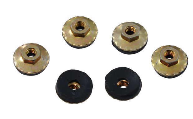 Quarter panel extension nut kit 64-68 in the group Ford/Mercury / Ford Mustang 65-73 / Body / Trunk area/frame rails / Hardware trunk Mustang 65-73 at VP Autoparts AB (373556-S)
