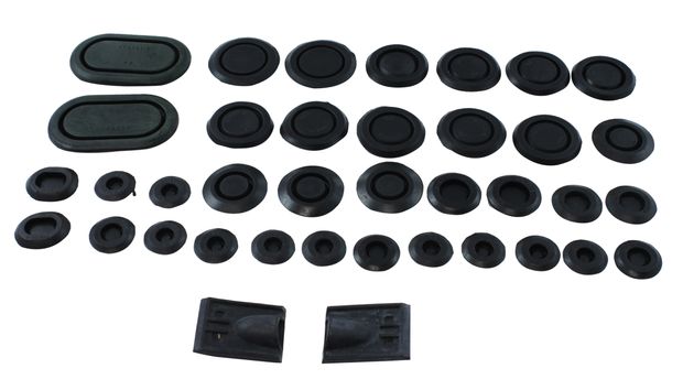 Rubber button kit 1968 in the group Ford/Mercury / Ford Mustang 65-73 / Body / Rubber/weather stripping / Rubber gaskets Mustang 67-68 at VP Autoparts AB (376800)