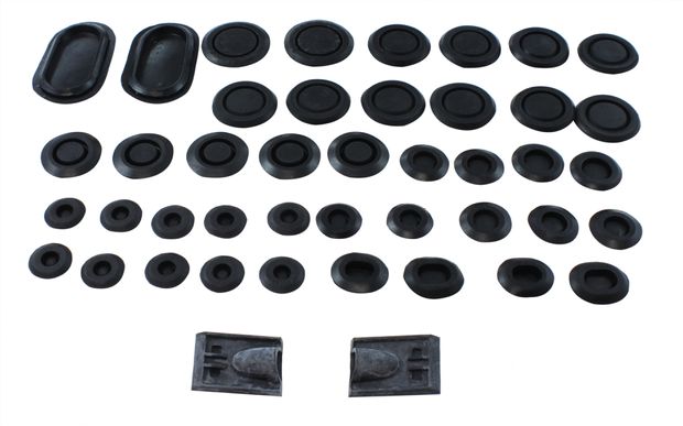 Rubber plug kit 69-70 in the group Ford/Mercury / Ford Mustang 65-73 / Body / Rubber/weather stripping / Rubber gaskets Mustang 69-70 at VP Autoparts AB (376970-K)
