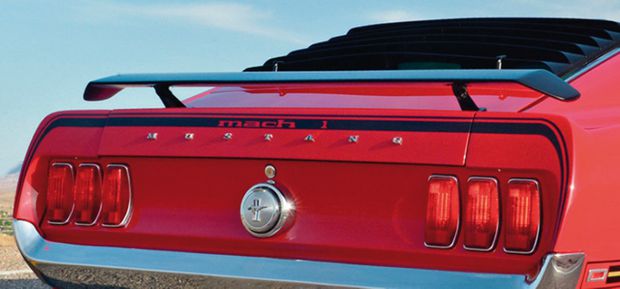 Stripe kit trunk lid 69 Mach I black/ref in the group Ford/Mercury / Ford Mustang 65-73 / Stripe kits/decals / Stripe kits at VP Autoparts AB (401-BK-R)