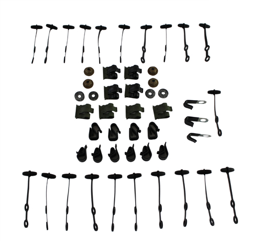 Wiring Fastener Kit, 1965-66 Mustang in the group Ford/Mercury / Ford Mustang 65-73 / Electrical components/lights / Wiring/wiring diagram / Wiring hardware Mustang 65-73 at VP Autoparts AB (65Z-WC)