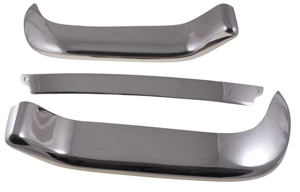 Front bumper kit P18-64 stainless 3pc in the group Volvo / P1800 / Body / Bumpers / Bumpers P1800 -1964 at VP Autoparts AB (664654-55SET)