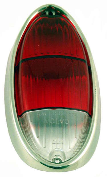 Taillight lens Amazon 63- US red/red whi in the group Volvo / Amazon / Electrical components / Rear lights / Rear light Amazon B18/B20 1963-70 at VP Autoparts AB (667674)