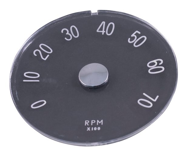 Dial glass, rev counter P1800 in the group Volvo / P1800 / Electrical components / Instrument / Instrument B18 at VP Autoparts AB (668370-DIAL)