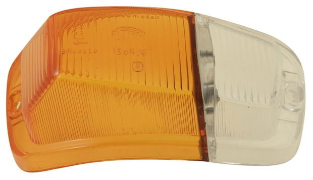 Flasher lens Amazon yellow/white RH in the group Volvo / Amazon / Electrical components / Flasher / Flasher Amazon B18/B20 at VP Autoparts AB (668912)