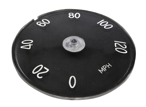 Dial glass, speedometer P1800 (MPH)-69 in the group Volvo / P1800 / Electrical components / Instrument / Instrument B18 at VP Autoparts AB (673438-DIAL)