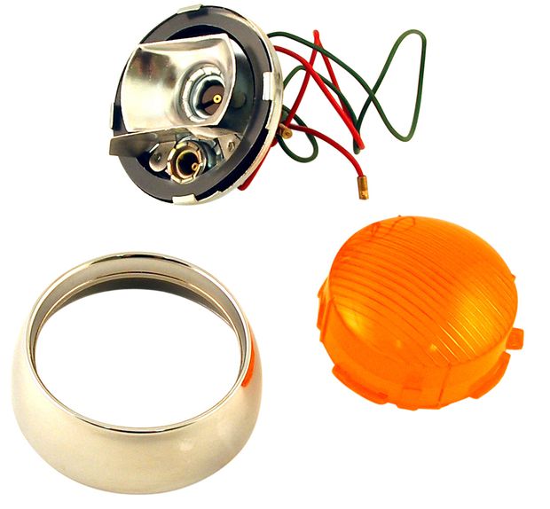 Blinkerssats 1800 orange i gruppen Volvo / P1800 / Elsystem / Blinkers / Blinkers P1800 1961-73 hos VP Autoparts AB (673450)