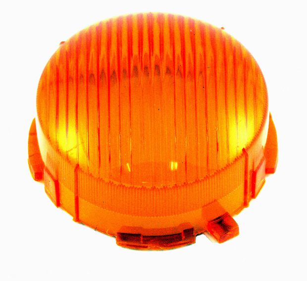 Flasher lens 1800 amber in the group Volvo / P1800 / Electrical components / Flasher / Flasher P1800 1961-73 at VP Autoparts AB (673509)
