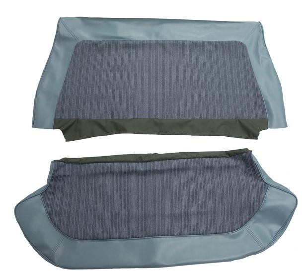 Cover Rear seat 120 4d 1961 blue in the group Volvo / Amazon / Interior / Upholstery 120/130 / Upholstery Amazon code 123-164 1960-61 at VP Autoparts AB (690183-84)