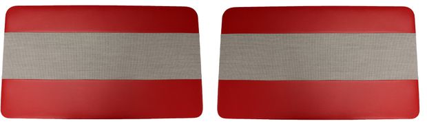Door panel 544B 60-61 Favorit red/grey L in the group  at VP Autoparts AB (690344-45)