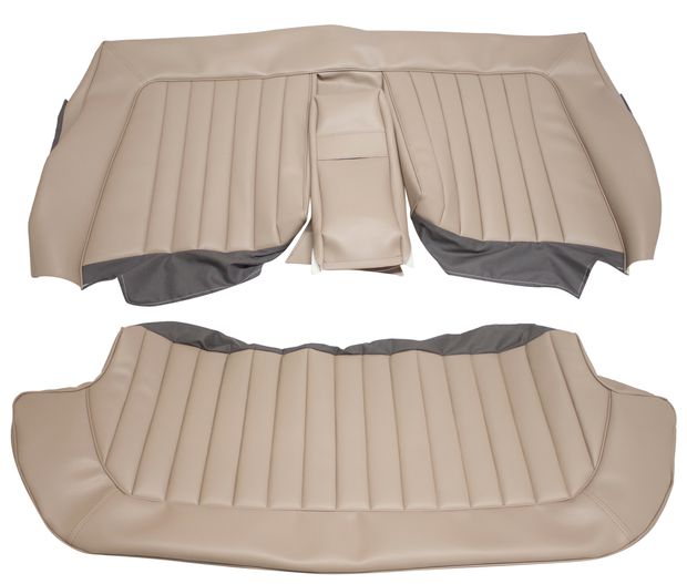 Cover Rear seat Amazon 4d 1962 US nougat in the group Volvo / Amazon / Interior / Upholstery 120/130 / Upholstery Amazon code 140-205 1962-63 at VP Autoparts AB (690412-13)