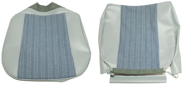 Cover Front seat Amazon 1962 light blue in the group Volvo / Amazon / Interior / Upholstery 120/130 / Upholstery Amazon code 405-193 1962-63 at VP Autoparts AB (690454-55)