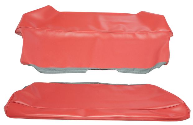 Cover Rear seat 544 62-63 US red in the group Volvo / PV/Duett / Interior / Upholstery 544 / Upholstery 544 code 43-221 1962-63 at VP Autoparts AB (690780-81)